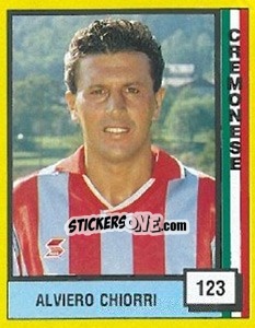 Figurina Alviero Chiorri - Il Grande Calcio 1990 - Vallardi