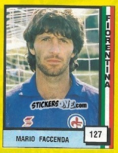 Figurina Mario Faccenda - Il Grande Calcio 1990 - Vallardi