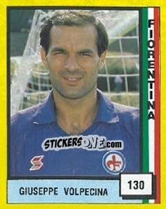 Sticker Giuseppe Volpecina - Il Grande Calcio 1990 n. 130 - Vallardi