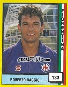 Sticker Roberto Baggio - Il Grande Calcio 1990 - Vallardi