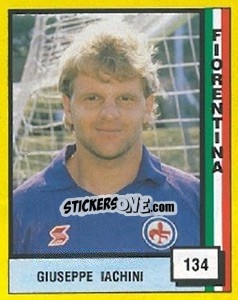 Sticker Giuseppe Iachini - Il Grande Calcio 1990 - Vallardi