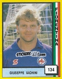 Sticker Giuseppe Iachini - Il Grande Calcio 1990 n. 134 - Vallardi