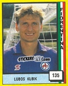 Sticker Lubos Kubik - Il Grande Calcio 1990 n. 135 - Vallardi