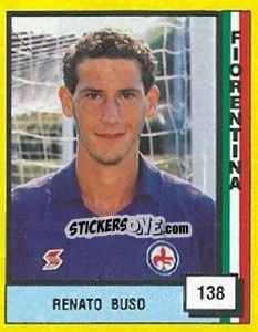 Figurina Renato Buso - Il Grande Calcio 1990 - Vallardi