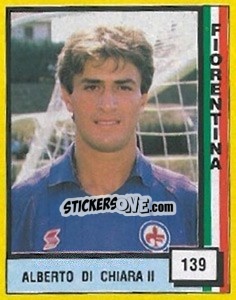 Sticker Alberto Di Chiara II - Il Grande Calcio 1990 - Vallardi