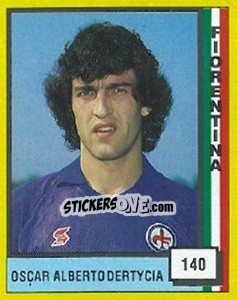 Figurina Oscar Albertodertycia - Il Grande Calcio 1990 - Vallardi