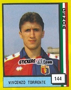 Sticker Vincenzo Torrente - Il Grande Calcio 1990 n. 144 - Vallardi