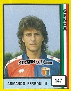 Sticker Armando Ferroni II - Il Grande Calcio 1990 - Vallardi