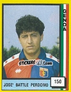 Sticker Jose' Battle Perdomo - Il Grande Calcio 1990 - Vallardi