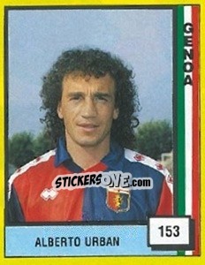 Cromo Alberto Urban - Il Grande Calcio 1990 n. 153 - Vallardi