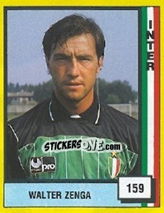 Sticker Walter Zenga - Il Grande Calcio 1990 n. 159 - Vallardi