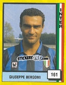 Sticker Giuseppe Bergomi - Il Grande Calcio 1990 n. 161 - Vallardi