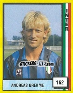 Sticker Andreas Brehme - Il Grande Calcio 1990 n. 162 - Vallardi