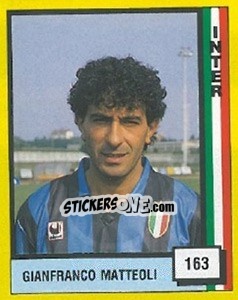 Figurina Gianfranco Mattedli - Il Grande Calcio 1990 - Vallardi