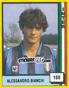 Sticker Alessandro Bianchi - Il Grande Calcio 1990 n. 166 - Vallardi