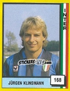 Cromo Jurgen Klinsmann - Il Grande Calcio 1990 - Vallardi