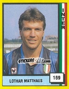 Sticker Lothar Matthaus - Il Grande Calcio 1990 n. 169 - Vallardi