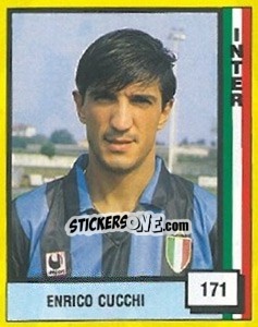 Sticker Enrico Cucchi - Il Grande Calcio 1990 n. 171 - Vallardi
