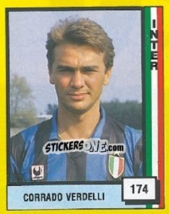 Sticker Corrado Verdelli - Il Grande Calcio 1990 - Vallardi