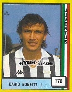 Figurina Dario Bonetti I - Il Grande Calcio 1990 - Vallardi