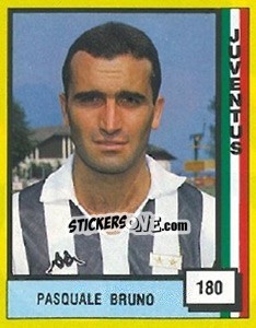 Figurina Pasquale Bruno - Il Grande Calcio 1990 - Vallardi