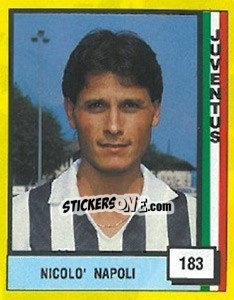 Sticker Nicolo' Napoli - Il Grande Calcio 1990 n. 183 - Vallardi