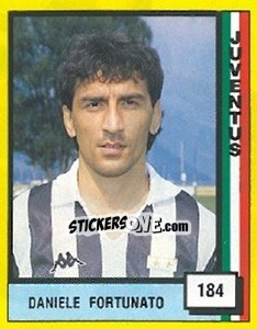 Figurina Daniele Fortunato - Il Grande Calcio 1990 - Vallardi