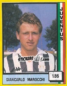 Sticker Giancarlo Marocchi - Il Grande Calcio 1990 n. 186 - Vallardi
