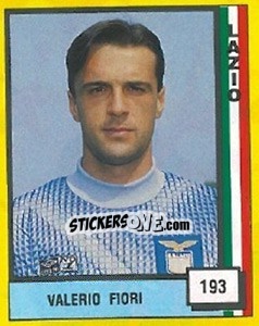 Sticker Valerio Fiori - Il Grande Calcio 1990 n. 193 - Vallardi