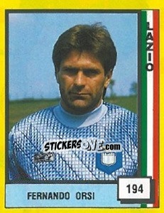 Figurina Fernando Orsi - Il Grande Calcio 1990 - Vallardi