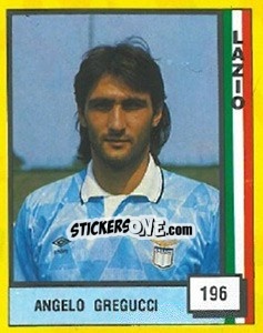 Figurina Angelo Gregucci - Il Grande Calcio 1990 - Vallardi