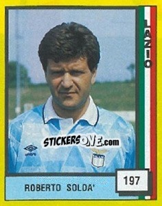 Sticker Roberto Solda' - Il Grande Calcio 1990 n. 197 - Vallardi