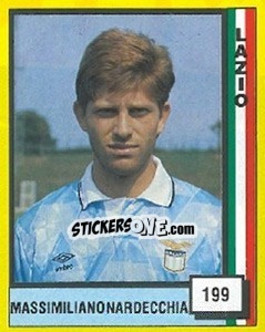Sticker Massimilliano Nardecchia - Il Grande Calcio 1990 - Vallardi
