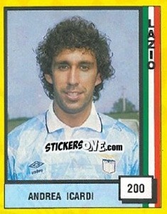 Figurina Andrea Icardi - Il Grande Calcio 1990 - Vallardi