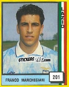 Sticker Franco Marchegiani - Il Grande Calcio 1990 n. 201 - Vallardi
