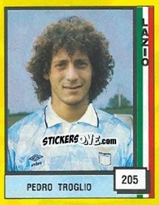 Cromo Pedro Troglio - Il Grande Calcio 1990 - Vallardi