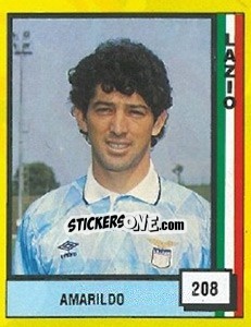 Sticker Amarildo - Il Grande Calcio 1990 n. 208 - Vallardi