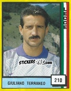 Figurina Giuliano Terraneo - Il Grande Calcio 1990 - Vallardi