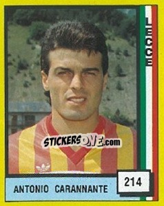 Sticker Antonio Carannante - Il Grande Calcio 1990 n. 214 - Vallardi