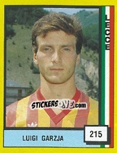 Sticker Luigi Garzja - Il Grande Calcio 1990 - Vallardi
