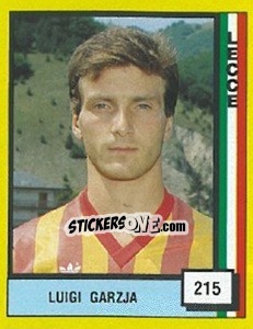 Sticker Luigi Garzja - Il Grande Calcio 1990 n. 215 - Vallardi