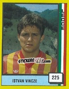 Cromo Istvan Vincze - Il Grande Calcio 1990 - Vallardi