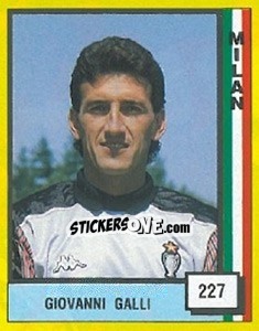 Sticker Giovanni Galli - Il Grande Calcio 1990 n. 227 - Vallardi
