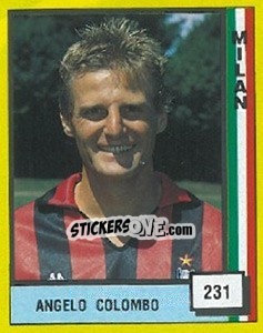 Sticker Angelo Colombo - Il Grande Calcio 1990 n. 231 - Vallardi