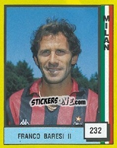 Sticker Franco Baresi II - Il Grande Calcio 1990 - Vallardi