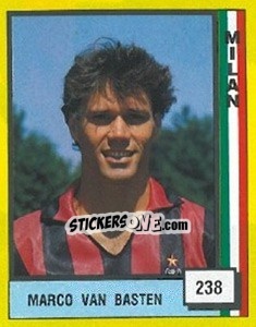 Figurina Marco van Basten - Il Grande Calcio 1990 - Vallardi