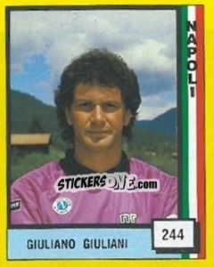 Cromo Giuliano Giuliani - Il Grande Calcio 1990 - Vallardi