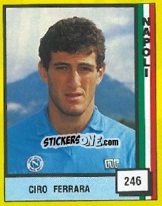 Sticker Ciro Ferrara - Il Grande Calcio 1990 n. 246 - Vallardi