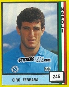 Sticker Ciro Ferrara - Il Grande Calcio 1990 - Vallardi