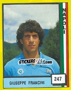 Cromo Giuseppe Francini - Il Grande Calcio 1990 - Vallardi